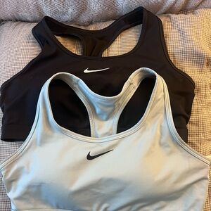 Nike Women's Sports Bra Set - Black and Light Blue